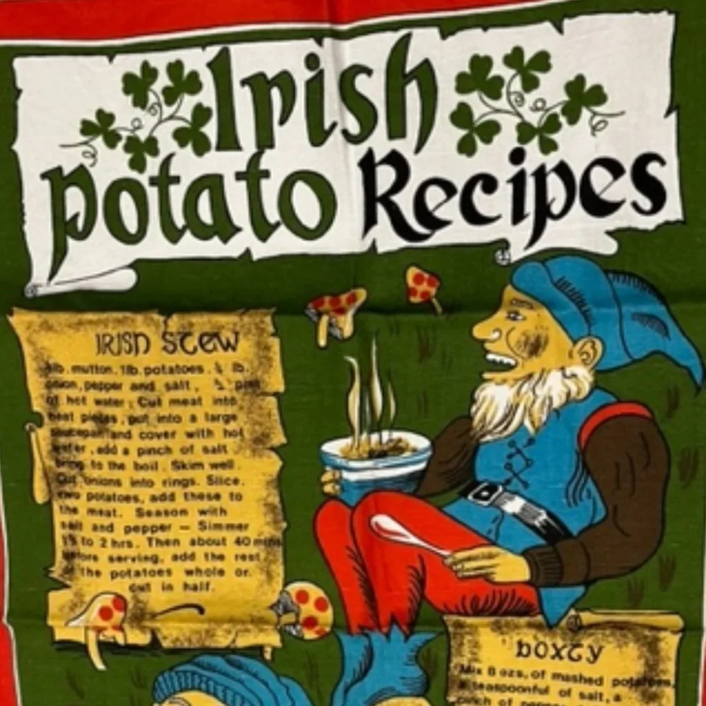 NEW Irish Linen/Cotton Tea Towel ~ Irish Potato Recipes 18